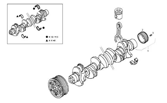 99438979 - Коленвал ДВС Cursor13 T9,T9.505/St., CR